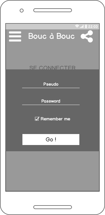 autres exemple login sur mobile